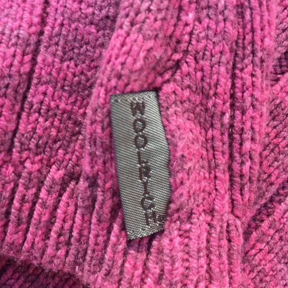 Woolrich cotton button front sweater in Berry - Picture 2 of 8